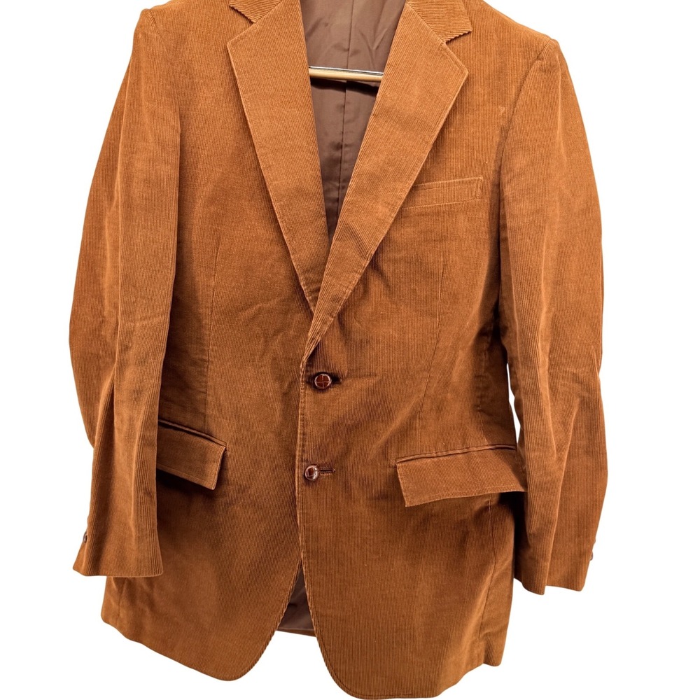 Vtg Sears‎ Jacket Mens Store Size Brown Corduroy Blazer Sports Coat
40